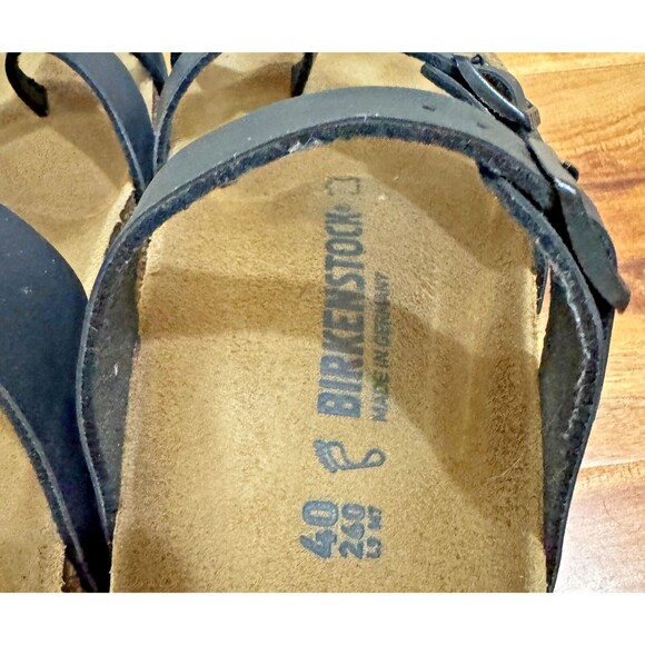 Birkenstock Unisex Mayari Regular Fit Birko Flor Black US Men Size7 Women Size 9 - Picture 15 of 15